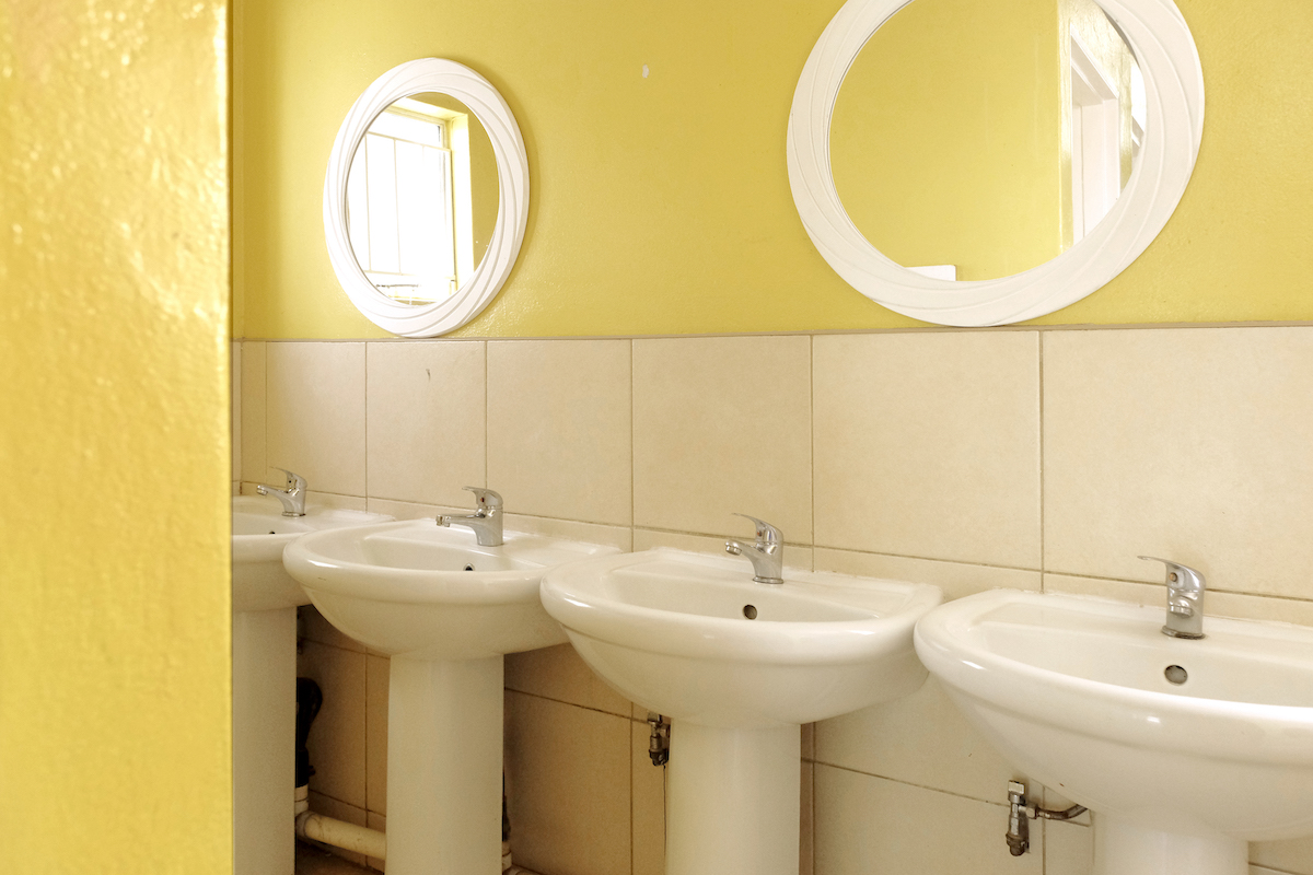 bathroom inside the winnie mabaso foundation ilamula house