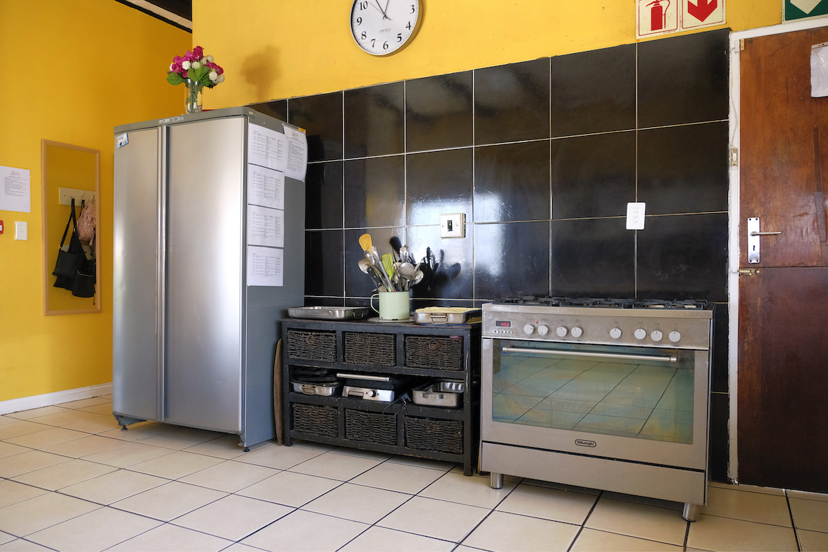 kitchen with cooker inside the winnie mabaso foundation ilamula house