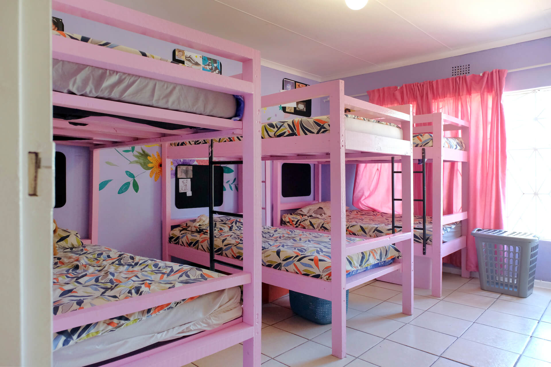 llamula house was built in 2014 by the winnie mabaso foundation, this is a bedroom for the orphaned girls